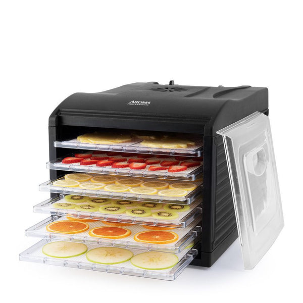 6-Tray Electric Food Dehydrator with Glass Door – Everlastly