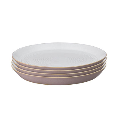Impression Pink Spiral Dinner Plates - Set of 4