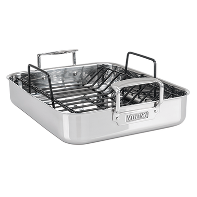 Stainless Steel 3-Ply Roasting Pan with Rack