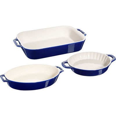 Ceramic 3-Piece Baking Dish Set