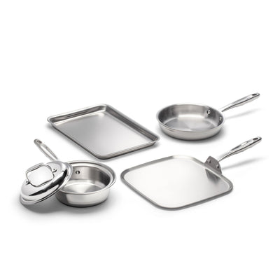5- Piece Stainless Steel Breakfast Cookware Set
