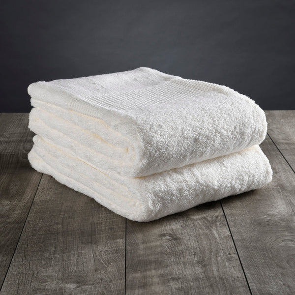 Ecoterry Sustainable 6 Piece Bath Towels Set (White) – Luxury Towel Company