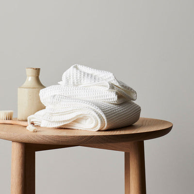 Organic Bamboo Waffle Hand Towel - Set of 2
