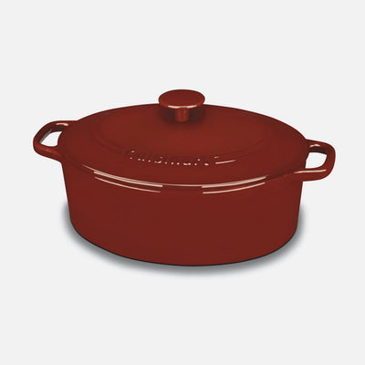Chef’s Classic Enameled Cast Iron Oval Covered Casserole
