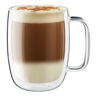 Sorrento Plus Glass Latte Mug - Set of 2