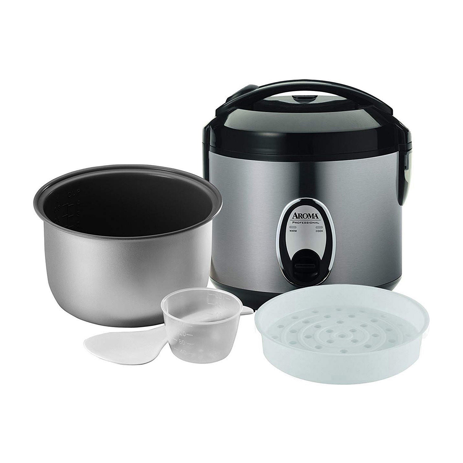 Aroma 20-Cup Stainless Steel Digital Rice Cooker & Multi-Cooker