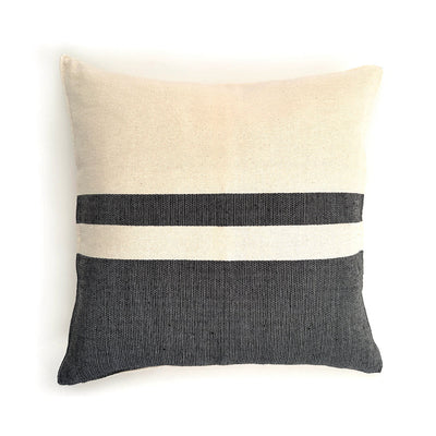 Nativa Woven Block Pillow Cover - Black