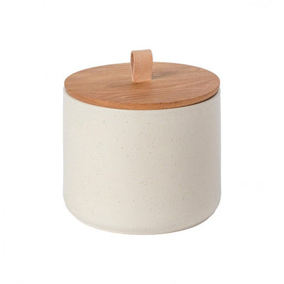 Pacifica Large Canister with Oak Wood Lid