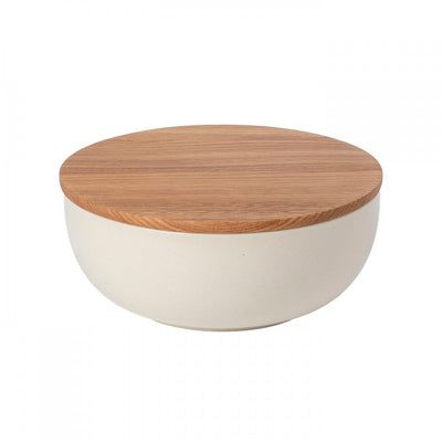 Pacifica Serving Bowl with Oak Lid