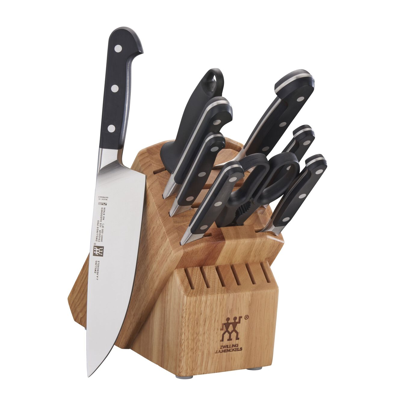 Knife Block Rubberwood - Knife Holder - Knife Block Without Knives