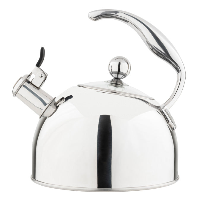 Stove Top Tea Kettle Small Teakettle Whistling Stainless Steel Teapot with  Cool Touch Handle Kettles 2.6 Quart (Silver)