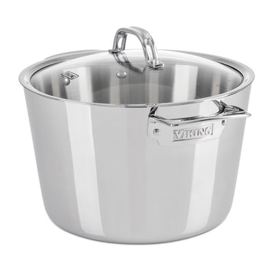 Contemporary Stainless Steel 8 Qt. Stock Pot
