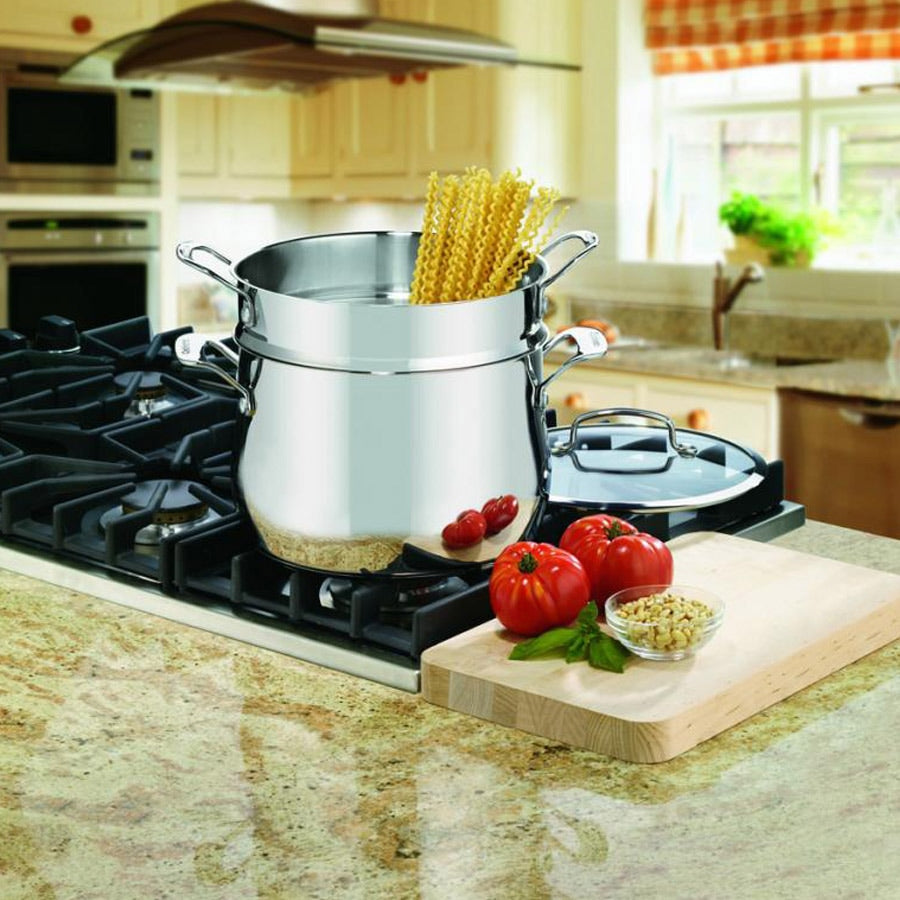 Stainless Steel Pasta Pot with Insert & Cover – Everlastly