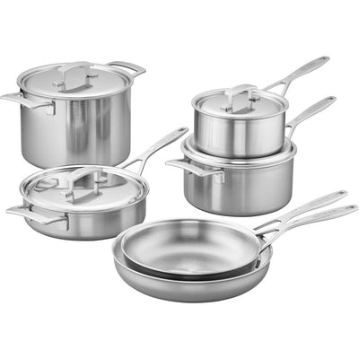 Industry 10-Piece Stainless Steel Cookware Set
