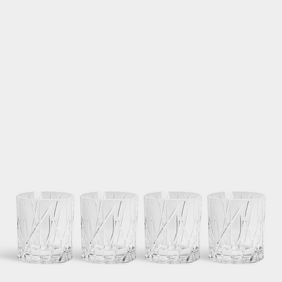 City Cut Crystal Old Fashioned Glass Set