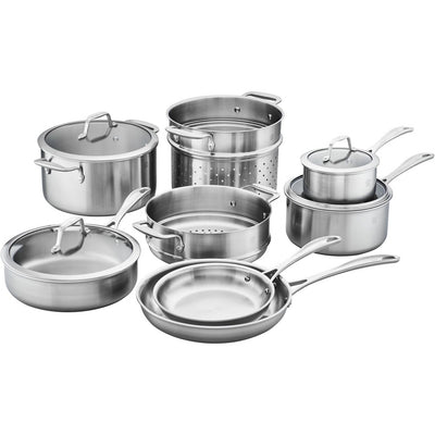 Spirit Stainless Steel 12-Piece Cookware Set