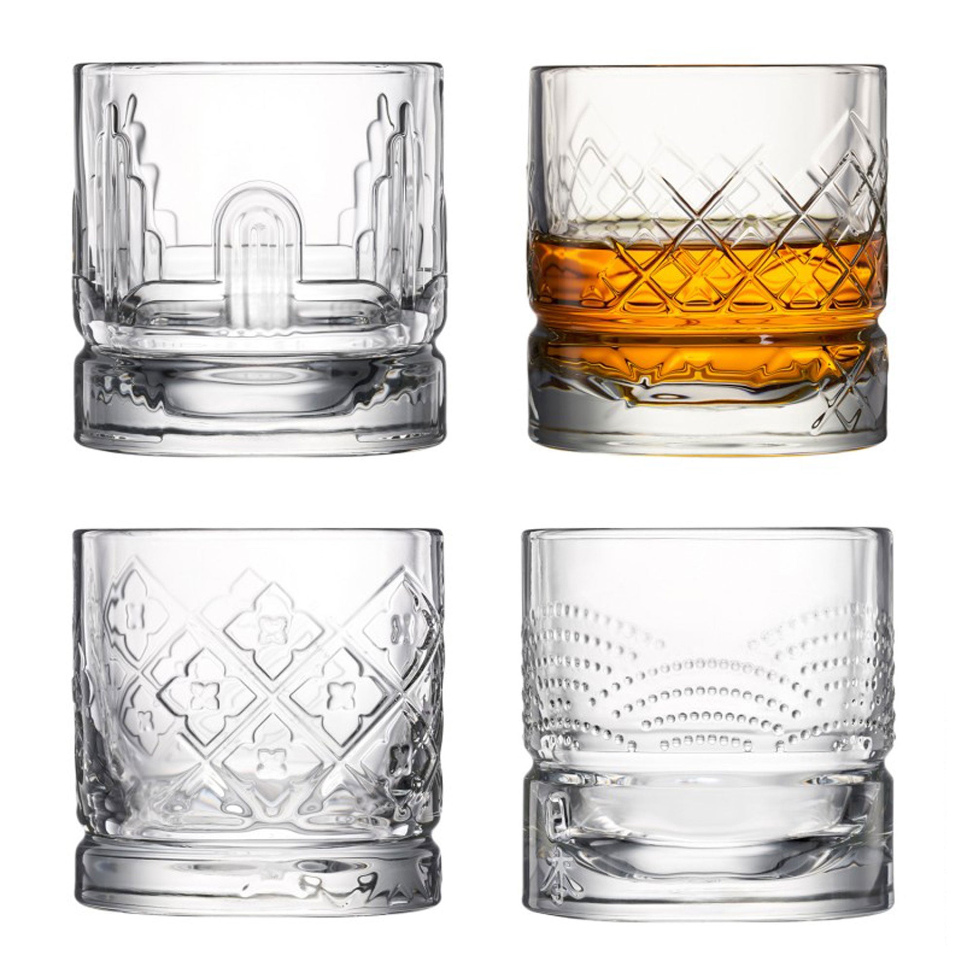 Dandy Whiskey Glasses - Assorted Set of 4 – Everlastly