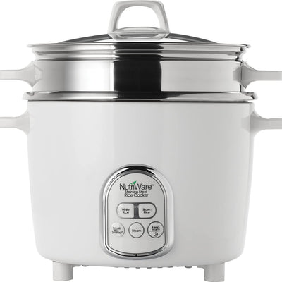 NutriWare 14-Cup Digital Rice Cooker & Food Steamer