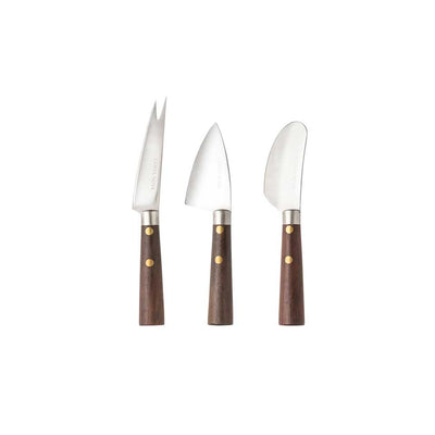 Cheese Knives Brushed Set of 3
