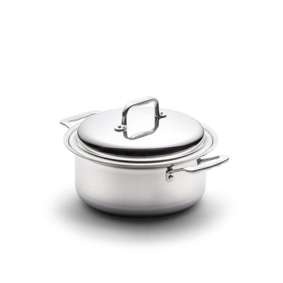 Small Stainless Steel Stock Pot with Cover