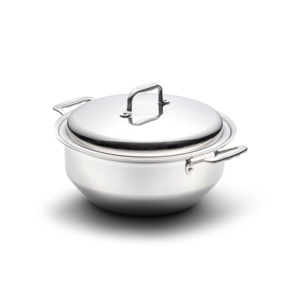 Gourmet Medium Stainless Steel Stock Pot with Cover