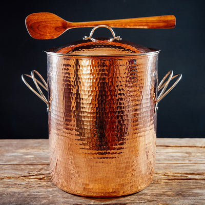 Copper Stock Pot with Lid
