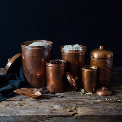 Copper Large Kitchen Canister
