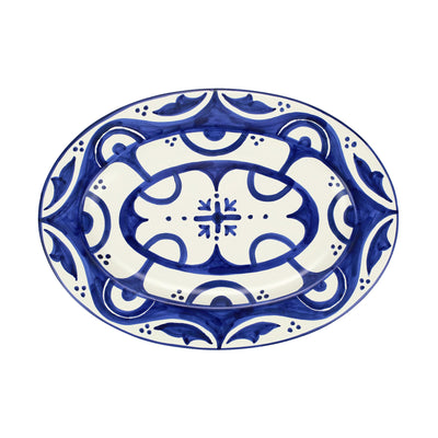 Mosaico Cobalt Oval Platter