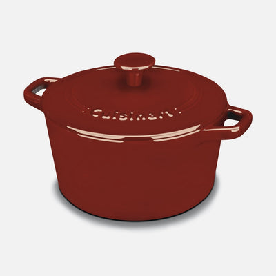 Chef's Classic Enameled Cast Iron Round Covered Casserole