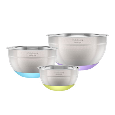 Stainless Steel Mixing Bowls with Non-slip Base Set of 3