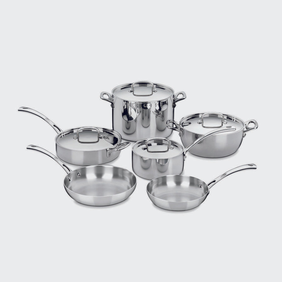 3 Piece French Classic Tri-Ply Stainless Double Boiler Set 