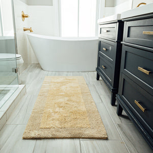 Extra-Large 24x60 Double Vanity Reversible Cotton Bath Rugs