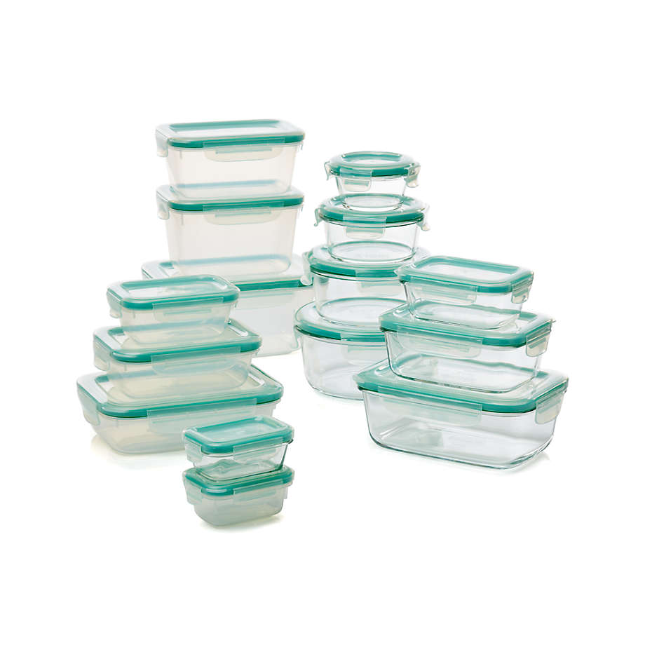 Good Grips 30-Pc Glass & Plastic Container Set