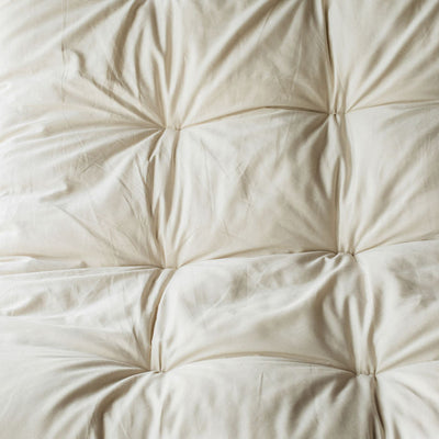 Organic Cotton & Eco-Wool Quilted Mattress Topper