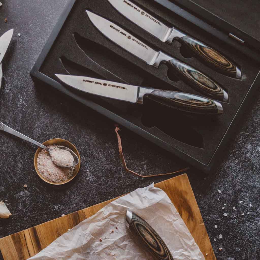 Zwilling Porterhouse 4-Piece Steak Knife Set in Beechwood Box