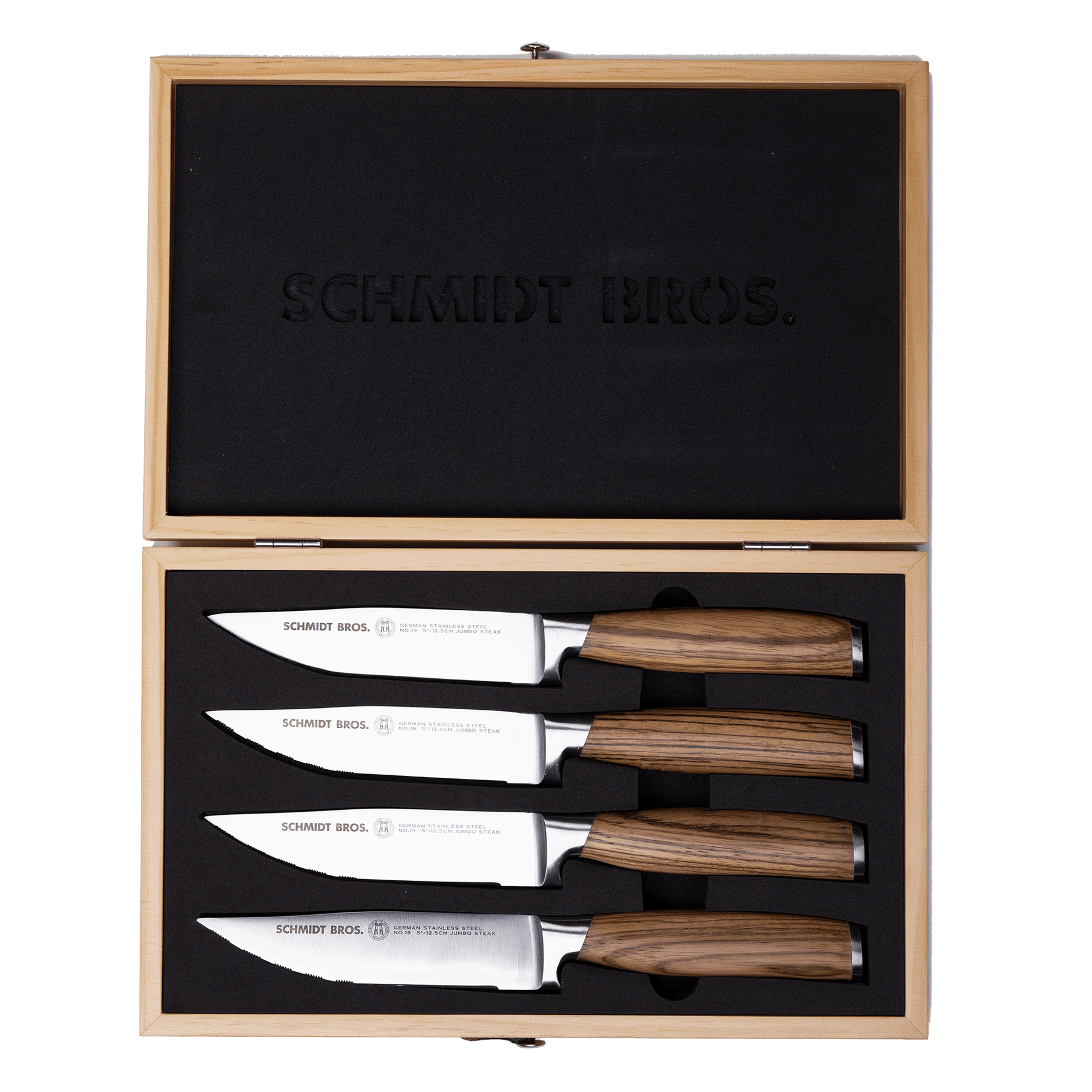 Zebra Wood Jumbo Steak Knife - Set of 4 – Everlastly