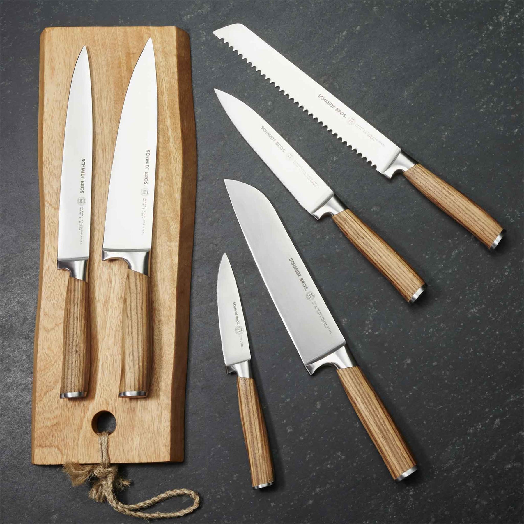 Schmidt Brothers Cutlery Zebra Wood Jumbo Steak Knives