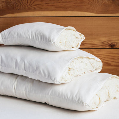 Organic Cotton & Wool Down Pillow